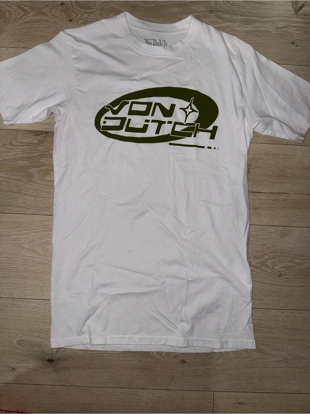 Von Dutch Men's White Logo T‑Shirt